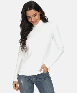 Ladies Turtle Neck Thermal Shirt Stretchable and Warm